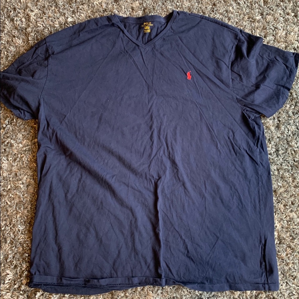Polo navy blue V-Neck T-shirt